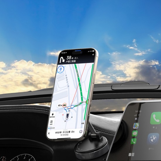 Wozinsky WUSM-01 Magnetic Car Holder for Dashboard/Windshield - Black