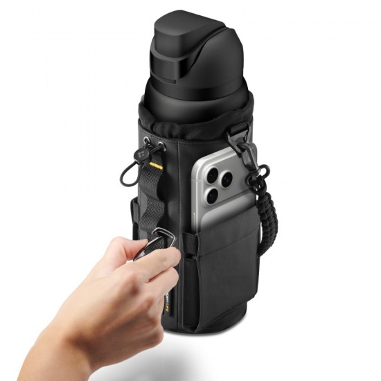 Spigen Tumbler Holder Bag Magnetic for Water Bottle, Phone, Keys - Black