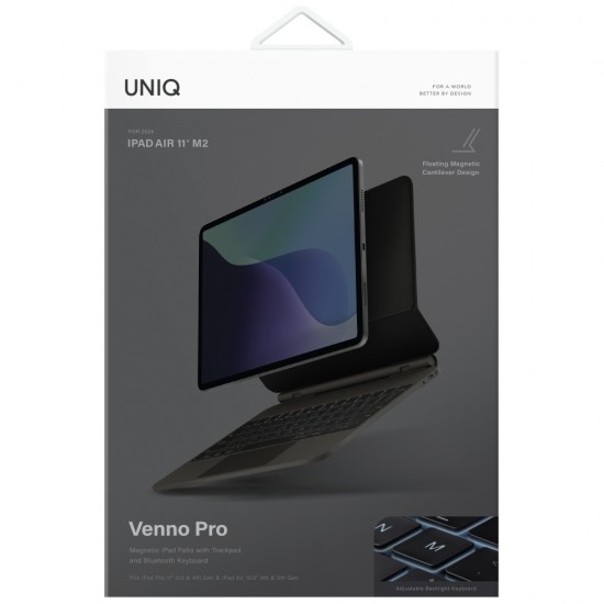 Uniq Venno Pro Magnetic Smart Case with Keyboard for iPad Air 10.9