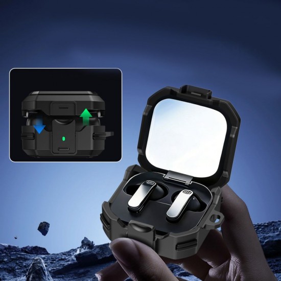 Tech-Protect Carbonox MagSafe Case for Samsung Galaxy Buds 4 / 4 Pro - Black