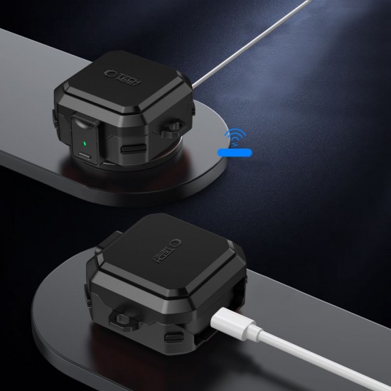 Tech-Protect Carbonox MagSafe Case for Samsung Galaxy Buds 4 / 4 Pro - Black