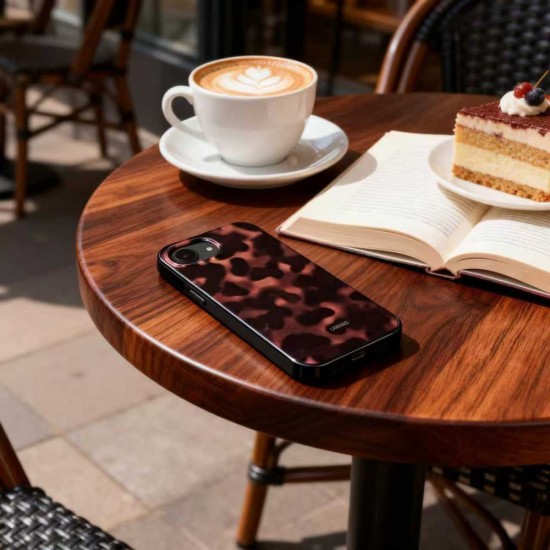 Tech-Protect Lamano MagSafe case for iPhone 16e / 17e - black and brown