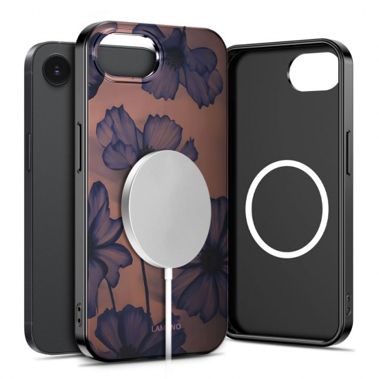 Tech-Protect Lamano MagSafe case for iPhone 16e / 17e - brown-purple