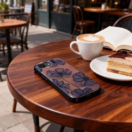 Tech-Protect Lamano MagSafe case for iPhone 16e / 17e - brown-purple