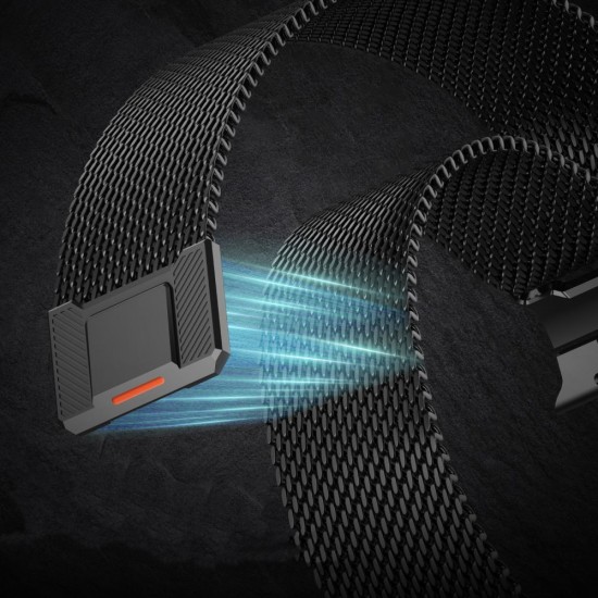 Tech-Protect Milano Vanguard Bracelet for Apple Watch (44 / 45 / 46 / 49 mm) - Black