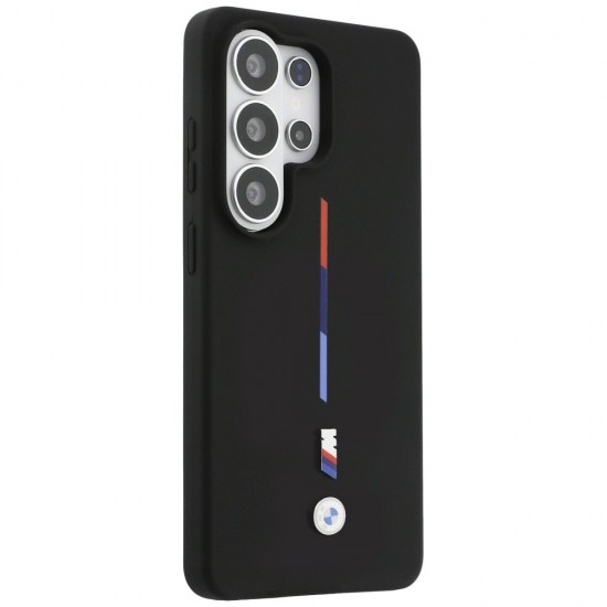 BMW M Silicone Tricolor Line MagSafe Case for Samsung Galaxy S26 Ultra - Black