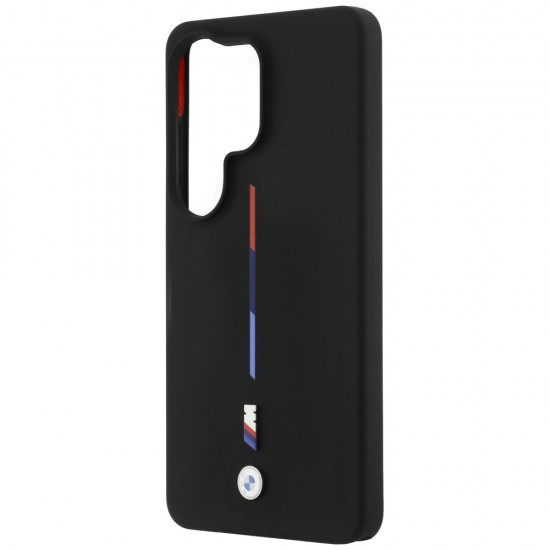 BMW M Silicone Tricolor Line MagSafe Case for Samsung Galaxy S26 Ultra - Black
