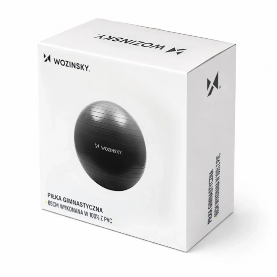 Wozinsky WGB65BB Gymnastic Exercise Ball 65 cm - Black