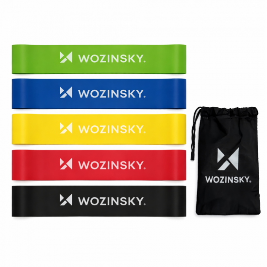 Wozinsky WGO-5 latex resistance bands - 5 pcs.