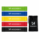 Wozinsky WGO-5 latex resistance bands - 5 pcs.