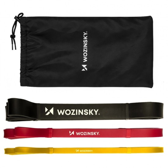 Wozinsky WGO-3 latex resistance bands - 3 pcs.