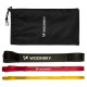 Wozinsky WGO-3 latex resistance bands - 3 pcs.