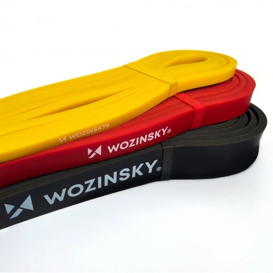 Wozinsky WGO-3 latex resistance bands - 3 pcs.