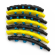 Wozinsky WHH-110 Hula Hoop Massager with Nodules - Black and Yellow