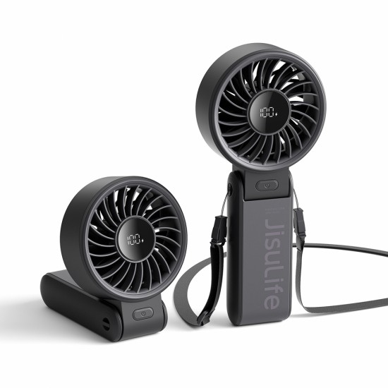 Jisulife Handheld Fan Life7 3600mAh Portable USB Fan - Black