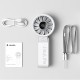 Jisulife Handheld Fan Life7 3600mAh Portable USB Fan - Gray