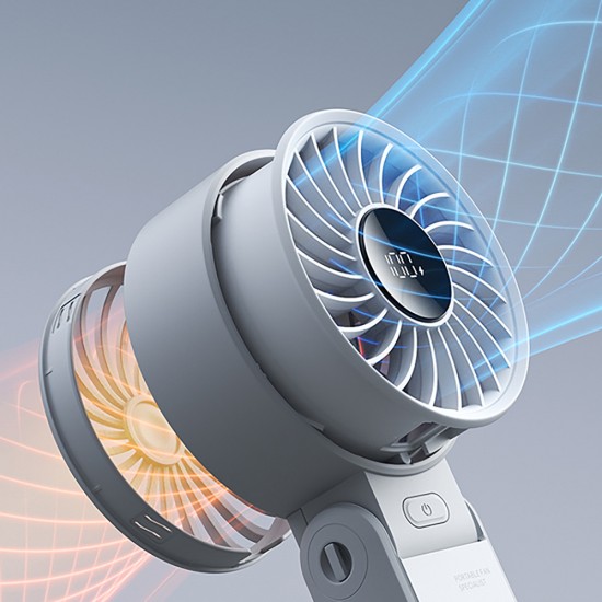 Jisulife Handheld Fan Life7 3600mAh Portable USB Fan - Gray