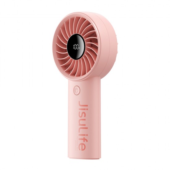 Jisulife Handheld Fan Life4 3600mAh Portable USB Fan - Pink