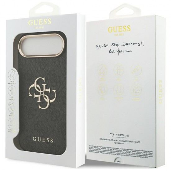 Guess 4G Big 4G Classic Logo Case for iPhone Air - Black and Gold