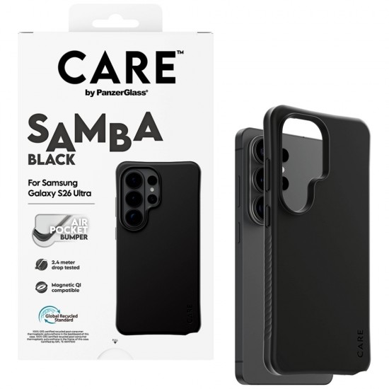 CARE by PanzerGlass Samba Black Qi Case for Samsung Galaxy S26 Ultra - Black
