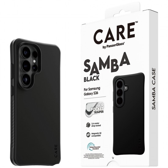 CARE by PanzerGlass Samba Black Qi Case for Samsung Galaxy S26 Ultra - Black
