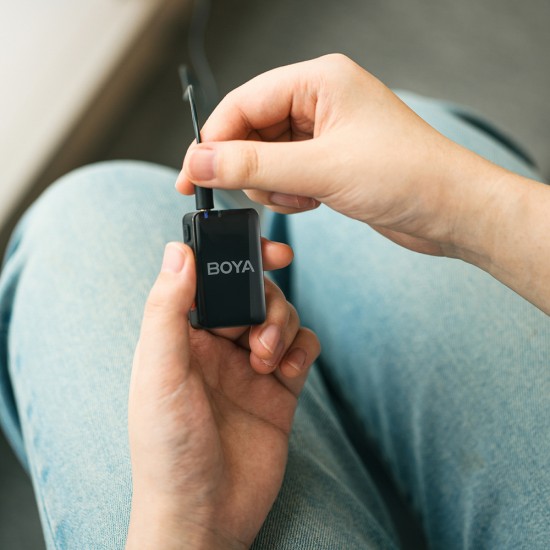 BOYA BOYAMIC 2-02 Wireless Microphones 2.4 GHz USB-C - Black