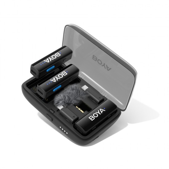 BOYA BOYALINK V2.0 Wireless Microphones 2.4GHZ USB-C - Black