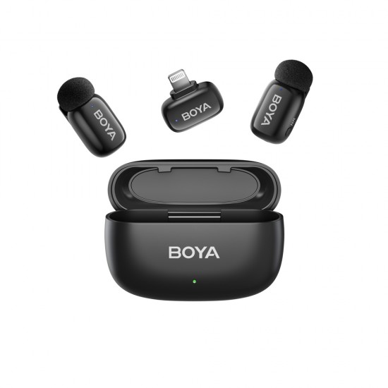 BOYA mini 2-01 wireless microphones 2.4GHz USB-C - black
