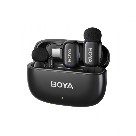 BOYA mini 2-01 wireless microphones 2.4GHz USB-C - black