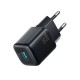 Joyroom JR-TG7 33W USB-A + USB-C Wall Charger with 60W USB-C to USB-C 1m Cable - Black