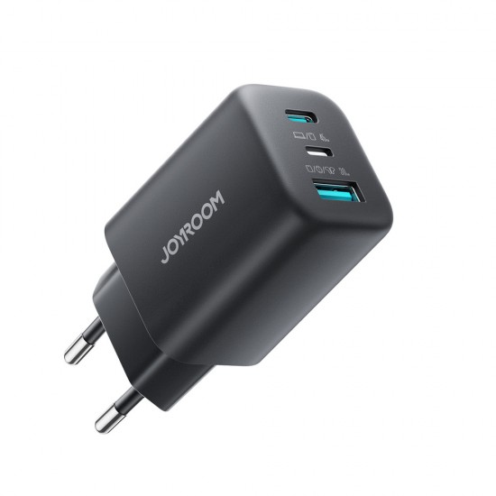 Joyroom JR-TO1 GaN 45 USB-C Lightning USB-A Wall Charger - Black