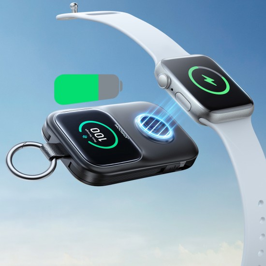 Joyroom JR-W19 5000mAh Powerbank with 5W Wireless Watch Charging - Black