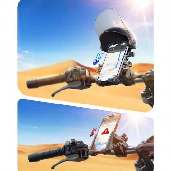 Joyroom JR-ZS526 Bike Holder with Sun Visor Automatic - Black