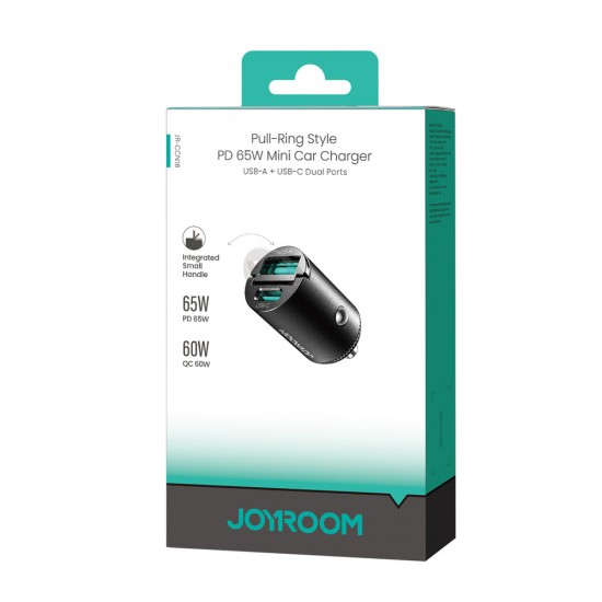 Joyroom JR-CCN18 65W USB-A USB-C Car Charger - Black