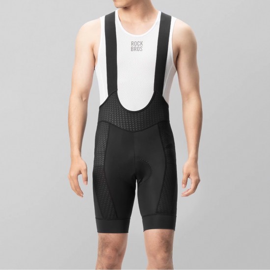 Rockbros YDDK009 Men's Cycling Bib Shorts with Pad Size L - Black