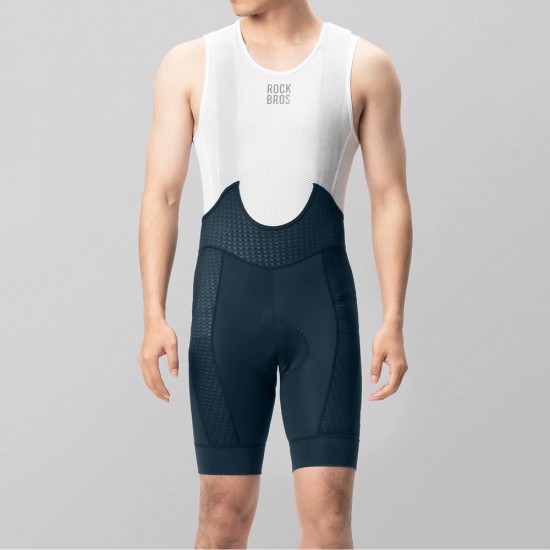 Rockbros YDDK009 Men's Cycling Bib Shorts with Pad Size M - Dark Blue