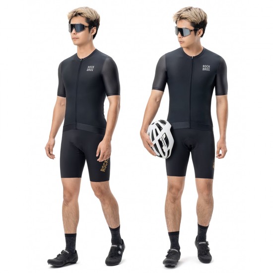 Rockbros 15200025 Short Sleeve Cycling Jersey Size XXL - Black