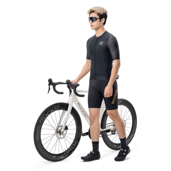 Rockbros 15200025 Short Sleeve Cycling Jersey Size XXL - Black