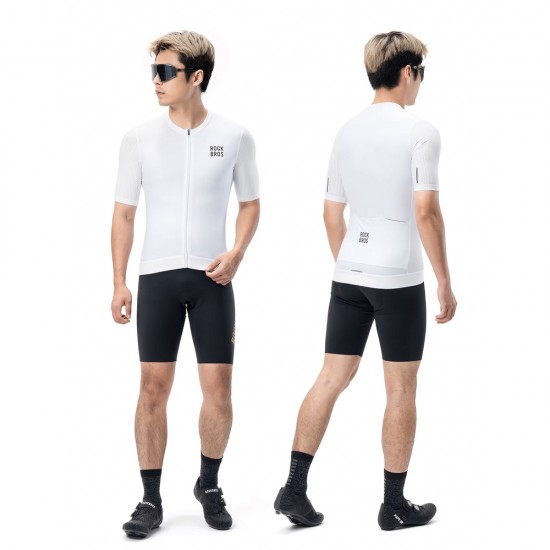 Rockbros 15200025 Short Sleeve Cycling Jersey Size XXL - White