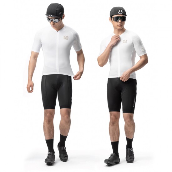 Rockbros YDDX011 Diamond Short Sleeve Cycling Jersey Size S - White