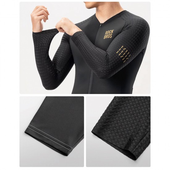 Rockbros YDCX008 Diamond Long Sleeve Cycling Jersey Size M - Black
