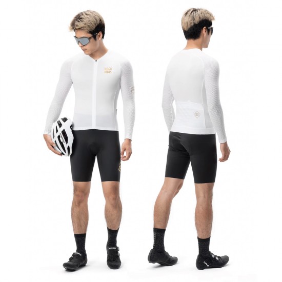 Rockbros YDCX008 Diamond Long Sleeve Cycling Jersey Size L - White
