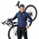 Rockbros YDWT014 Winter Fleece Double Layer Cycling Jacket Size M - Blue
