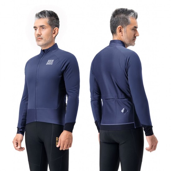 Rockbros YDWT014 Winter Fleece Double Layer Cycling Jacket Size XL - Blue