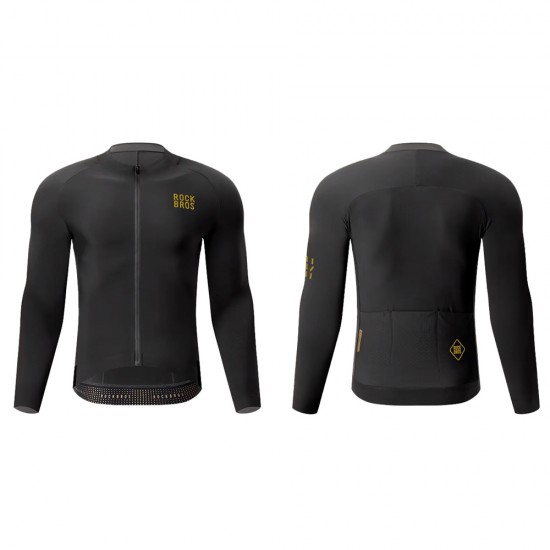 Rockbros YDWT020 Diamond cycling jersey spring/autumn/winter size XXXL - black