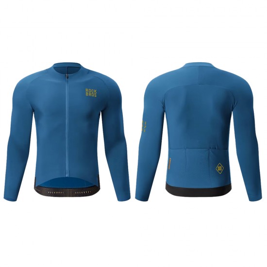 Rockbros YDWT020 Diamond cycling jersey spring/autumn/winter size XXXL - blue