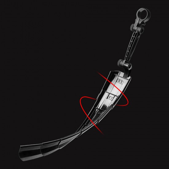 Rockbros FK-810 Folding Telescopic Bicycle Fender Set - Black