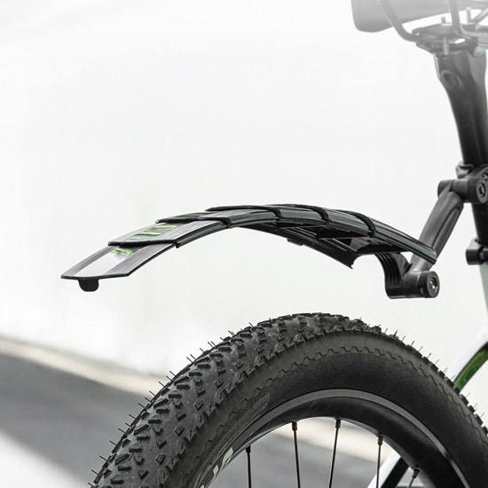 Rockbros FK-810 Folding Telescopic Bicycle Fender Set - Black