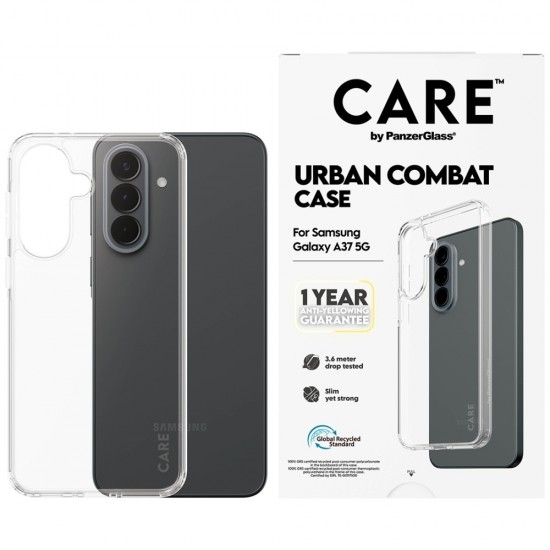 CARE by PanzerGlass Flagship Urban Combat Case for Samsung Galaxy A37 - Transparent