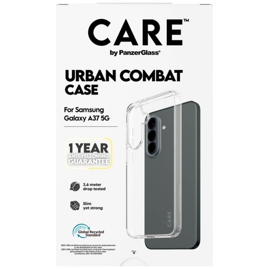 CARE by PanzerGlass Flagship Urban Combat Case for Samsung Galaxy A37 - Transparent